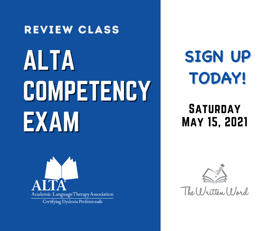 ALTA Competency Exam | The Written Word