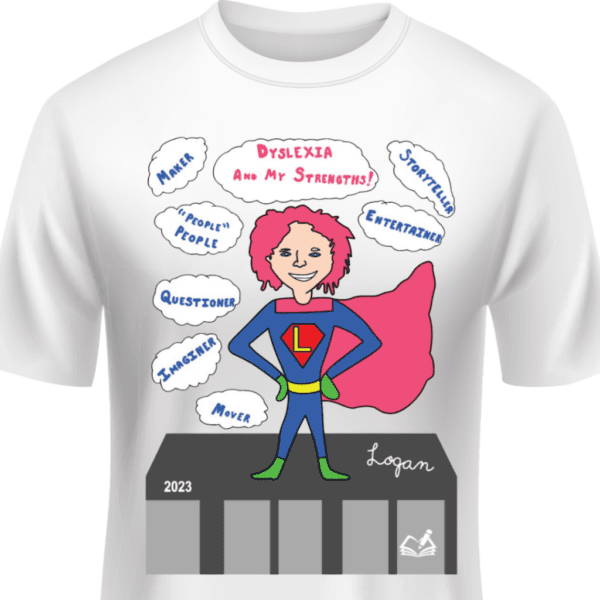 Dyslexia Awareness T-Shirt-2023-The Written Word.