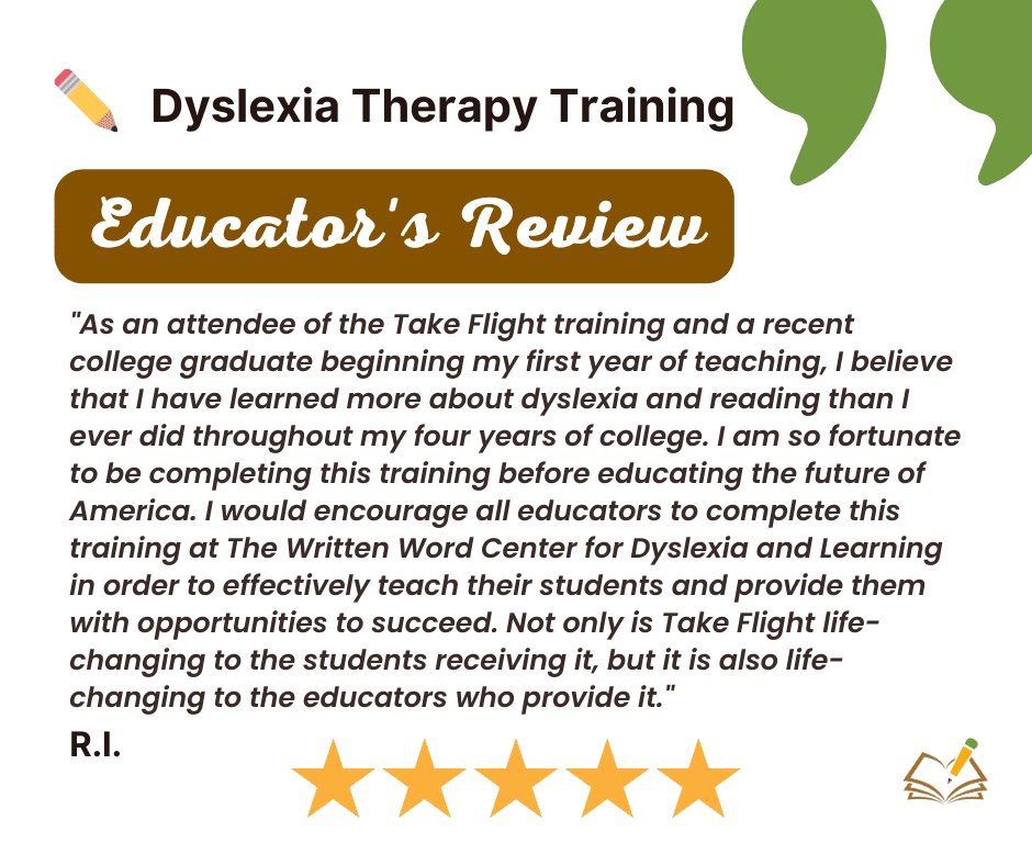 Educators Review | Take Flight | The Written Word