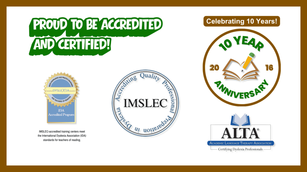 Proud to be accredited and certified - 10 Year - The Written Word